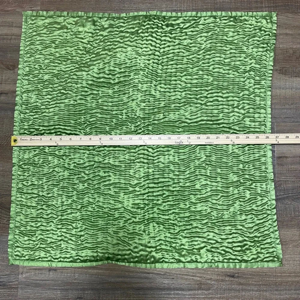 VILLA Textured Lime Green Euro Sham Pillow Cover Decorative Accent